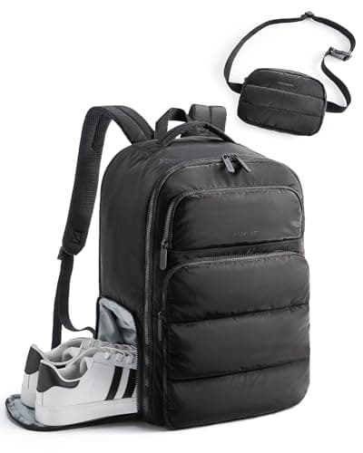 BAGSMART 35L Travel Backpack with Shoe Compartment
